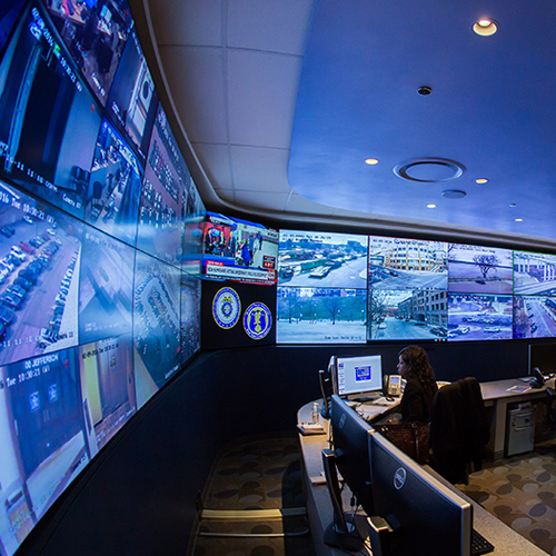 Control Room Display Wall for Government Project