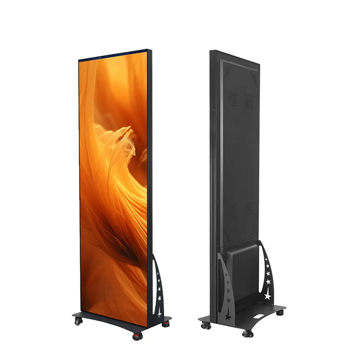 55-Inch 4K Vertical LED Window Display Stand for Retail Advertising