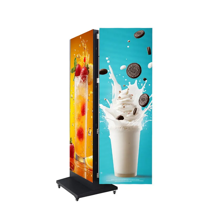 P2.5 Outdoor Double-Sided Foldable LED Poster Display for Mall Advertising