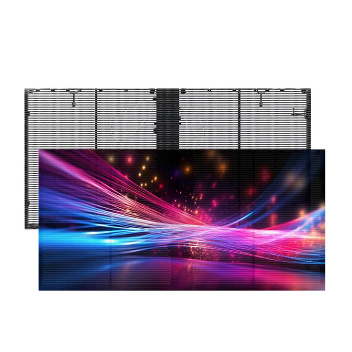 Flexible Transparent LED Mesh Video Wall for Outdoor Advertising Displays
