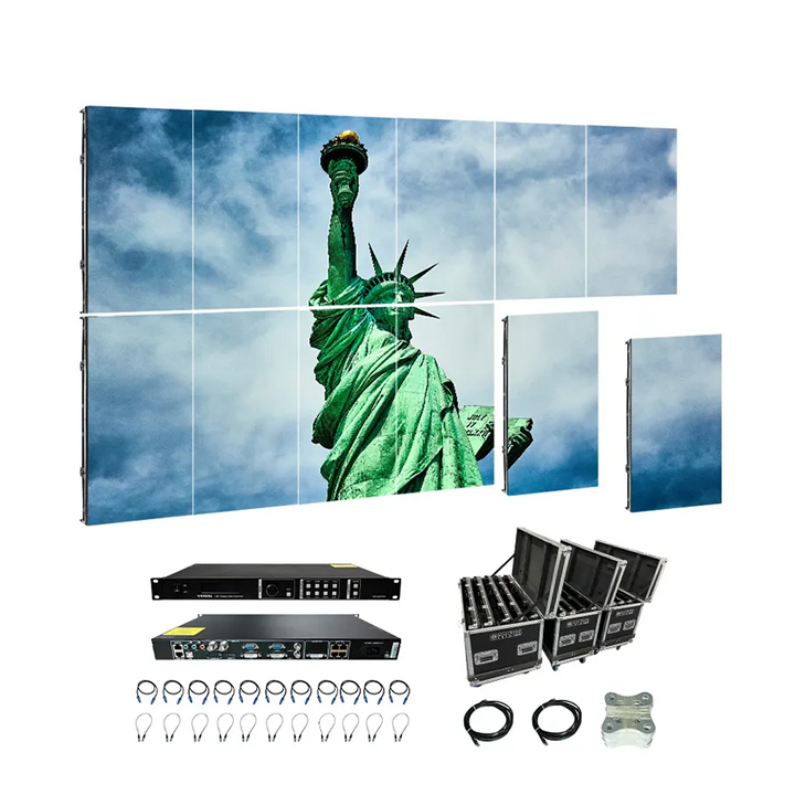 P1.25–P10 Full Color 3D Flexible Transparent LED Display Panel for Indoor & Outdoor Use